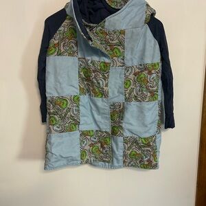 Upcycled quilt coat